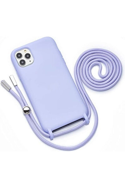 Senso Έγχρωμη Πίσω Θήκη Σιλικόνης με Λουράκι Μωβ (iPhone 12 / 12 Pro) Κωδικός...