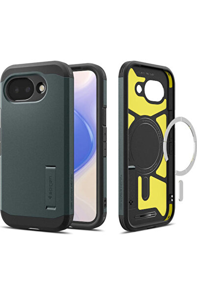 Spigen Ανθεκτική Θήκη (Mag Fit) Πίσω Κάλυμμα Πλαστικό / Σιλικόνη Πράσινο Abys...