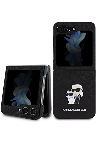 Karl Lagerfeld Saffiano Karl&choupette Πλαστικό Μαύρο Πίσω Κάλυμμα (Galaxy Z ...