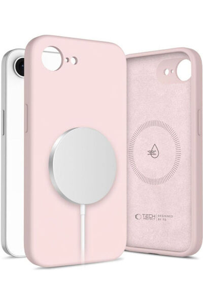Tech-Protect Πίσω Κάλυμμα Σιλικόνης Ροζ iPhone 17e / 16e