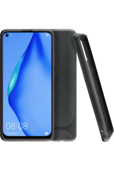 Other Volte-Tel Carbon Προστατευτικό Πίσω Κάλυμμα Κάμερας Σιλικόνης Μαύρο (Hu...