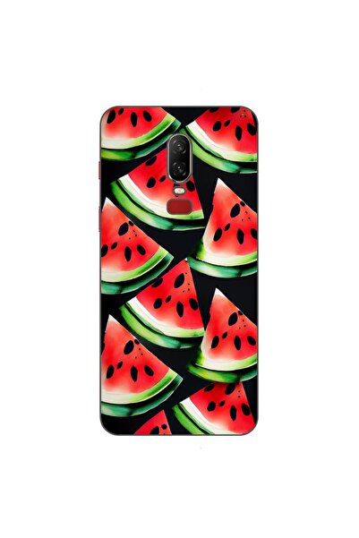 OEM Husa compatibila cu OnePlus 6 Silicon Gel Tpu Model Watermelon Slices