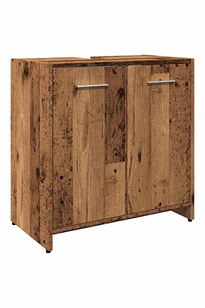 vidaxl Dulap pentru chiuvetă baie lemn vechi 60x33x60cm lemn prelucrat