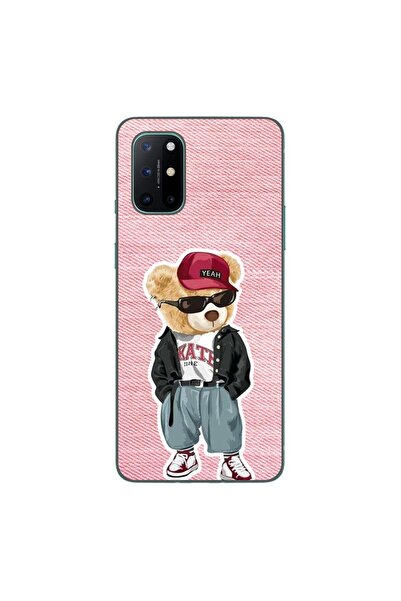 OEM Калъф, съвместим с OnePlus 8T, силиконов гел TPU, с десен  "Розова дънков...