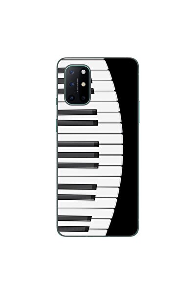 OEM Θήκη συμβατή με OnePlus 8T από σιλικόνη gel TPU με σχέδιο πλήκτρων πιάνου