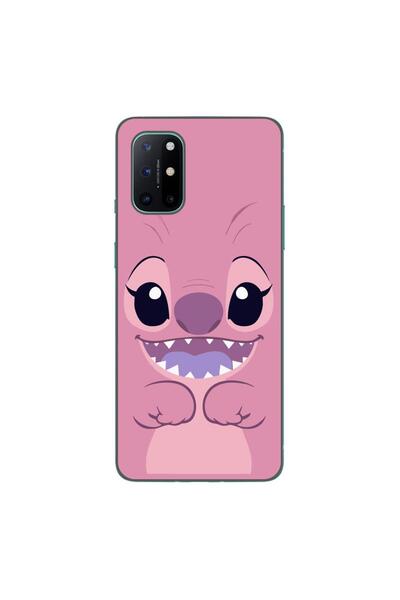 OEM Case compatible with OnePlus 8T Silicone Gel Tpu Pattern Stitch Angel Happy