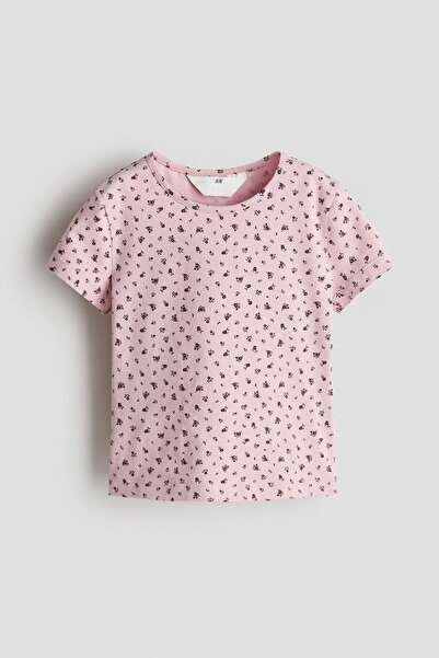 H&M Pamuklu ve Baskılı Tişört