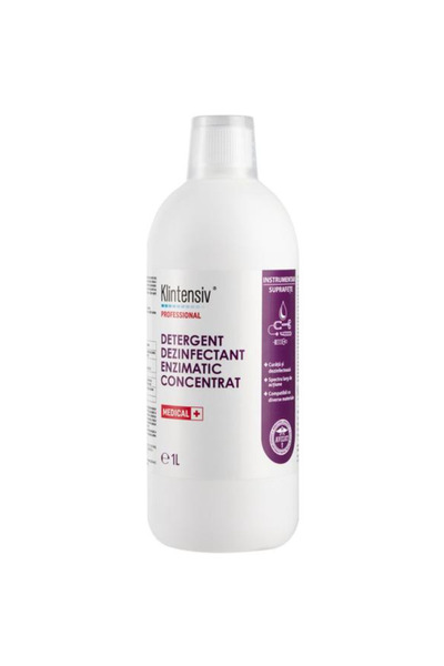 KLINTENSIV Detergent Dezinfectant Enzimatic Concentrat - Professional, 1000 ml