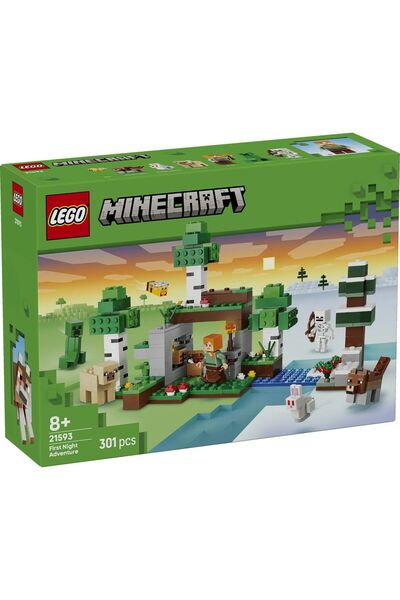 LEGO ®   Minecraft ®   Jucărie de construcție Aventura Primei Nopți 21593