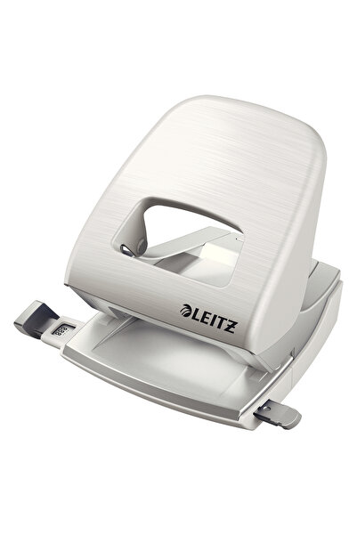 Leitz Perforator 30 coli Model 5006 Alb metalizat Stil Arctic