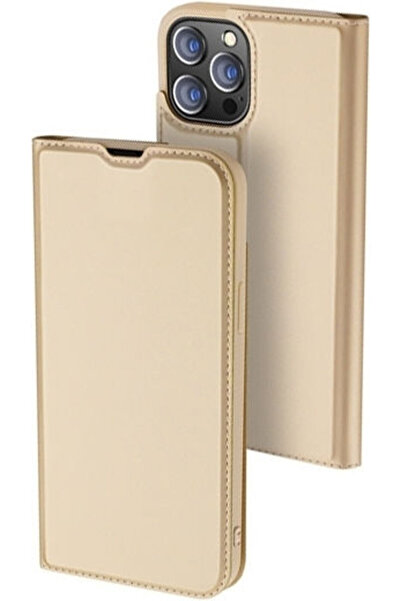 Dux Ducis Skin Pro Book Συνθετικό Δέρμα Χρυσό (iPhone 13 Pro) Κωδικός: 000909...