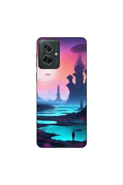 OEM Θήκη συμβατή με Motorola Moto G55 Σιλικόνης Τζελ TPU Μοντέλο Mystic Planet