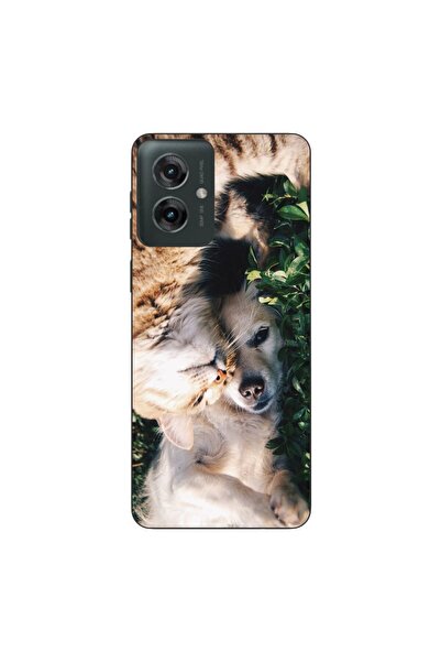 OEM Husa compatibila cu Motorola Moto G55 Silicon Gel Tpu Model Caine si Pisica