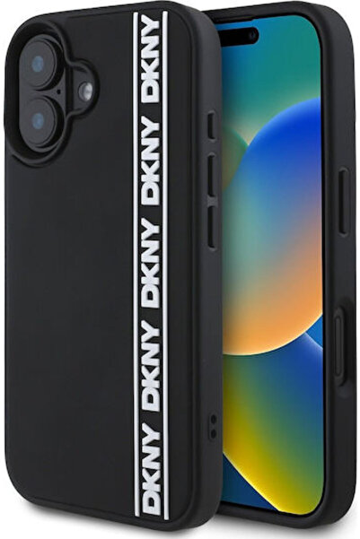 Dkny Λογότυπο Repeat 360 Πλήρης Κάλυψη Σιλικόνης Μαύρο (iPhone 16) Κωδικός: D...