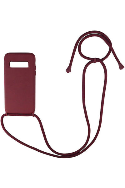 Other Sonique CarryHang Πίσω Θήκη Σιλικόνης 0.5mm με Λουράκι Μπορντό (Galaxy ...