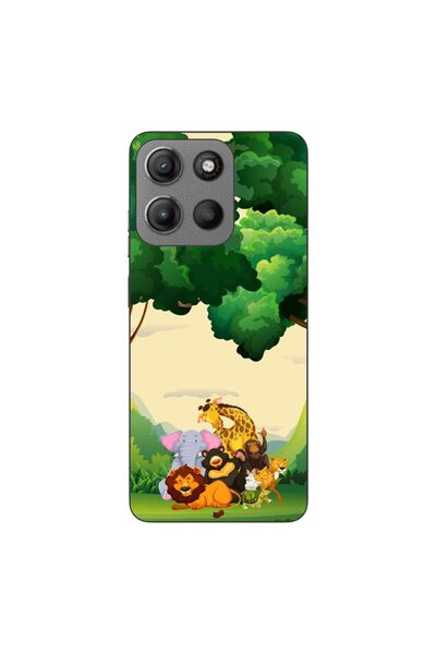 OEM Husa compatibila cu Motorola Moto G15 Silicon Gel Tpu Model Jungla cu Ani...