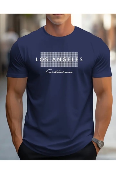 NIGRUM PARDUS Nigrum Parduslos Angeles Printed 100% Cotton Round Neck Oversiz...