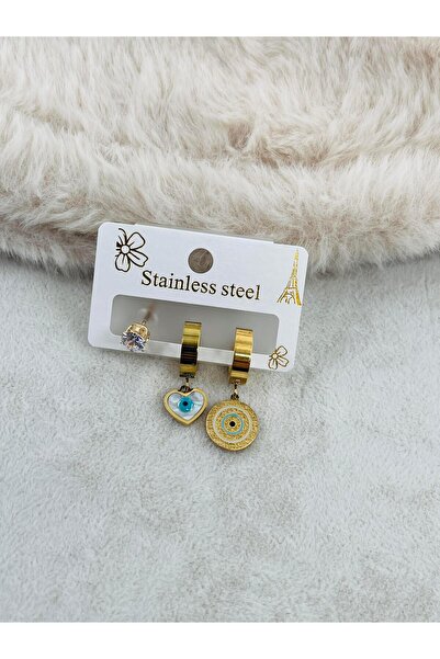 Bozhi Earrings Steel Gold Stylish Gift