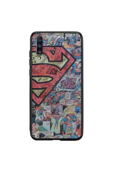 Other Samsung A70 Superman galaxy Black Glossy Θήκη