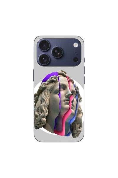 OEM Case compatible with Apple iPhone 17 Pro Silicone Gel Tpu Pattern Neon Ruins