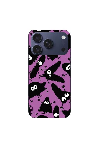 OEM Case compatible with Apple iPhone 17 Pro Silicone Gel Tpu Black Monsters ...