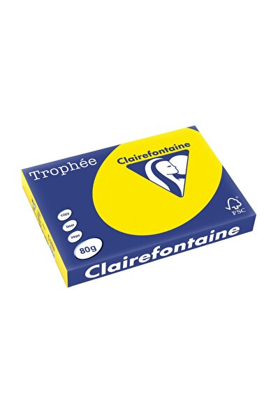 Clairefontaine Χαρτί Α3 80 γρ./τ.μ. Έντονο Φωσφοριζέ Χρώμα 500 φύλλα/δεσμίδα ...