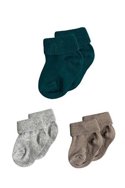 Panfilia 0-6 Months Cotton Baby Socks Set of 3