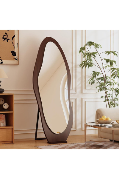 Arabest Solid Wood Full Length Mirror (160*50)cm, Shatter Proof Floor Mirror ...