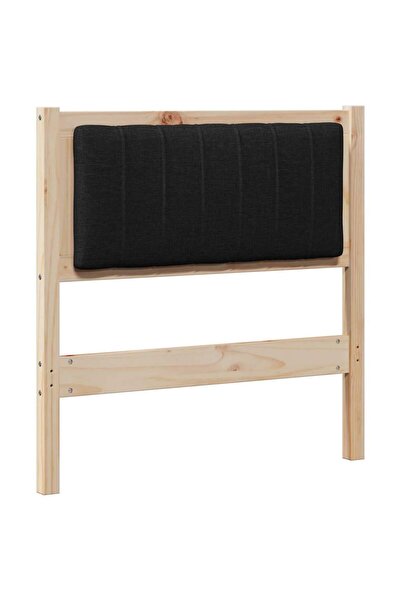 vidaxl Tăblie tapițată cu headboard Maro 75 cm Lemn de pin masiv