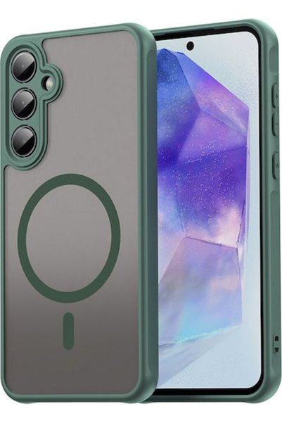 Techsuit Halofrost Ii Magsafe Πίσω Κάλυμμα Σιλικόνης Πράσινο (Galaxy A55)
