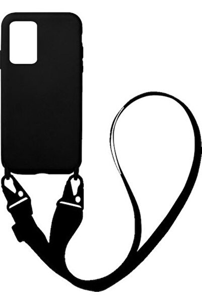 Other Sonique Carryhang Υγρή Θήκη Πλάτης Σιλικόνης 0.5mm με Λουράκι Μαύρο (Re...