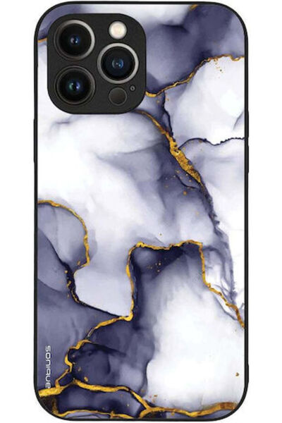 Other Sonique Μαρμάρινη Θήκη για Apple iPhone 13 Pro Max Μωβ Γκρι