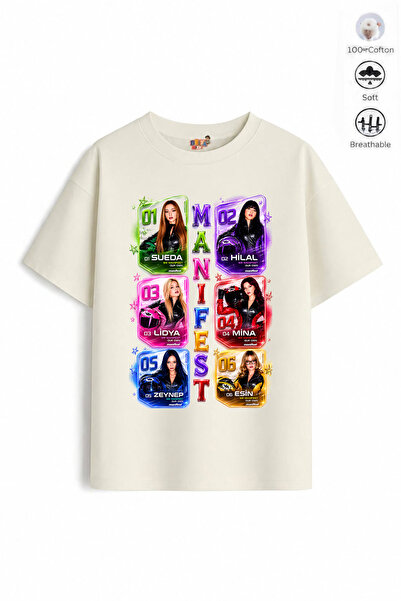 Belya Kids Wear Κοριτσίστικο μπλουζάκι από βαμβάκι με σχέδιο Mani Group Desig...
