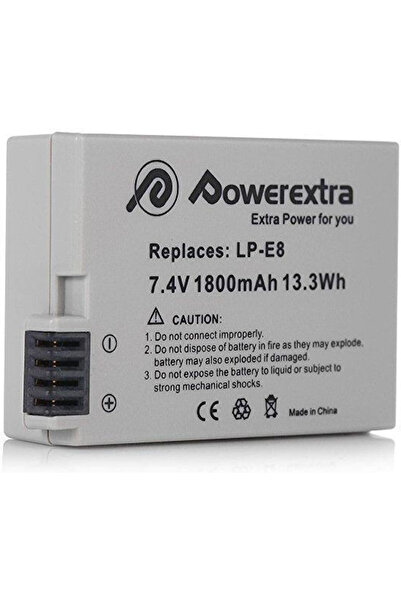 powerextra Μπαταρία Φωτογραφικής Μηχανής Ιόντων Λιθίου (Li-Ion) 1800mAh Συμβα...