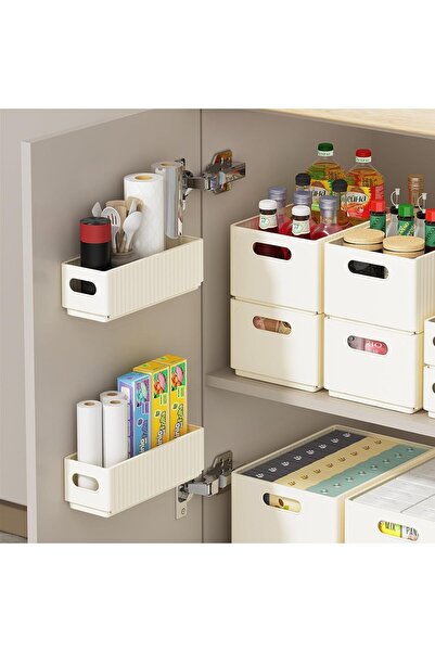 Arabest 1 Piece Foldable Cabinet Door Storage Lid Organizer,Self-Adhesive,Dri...
