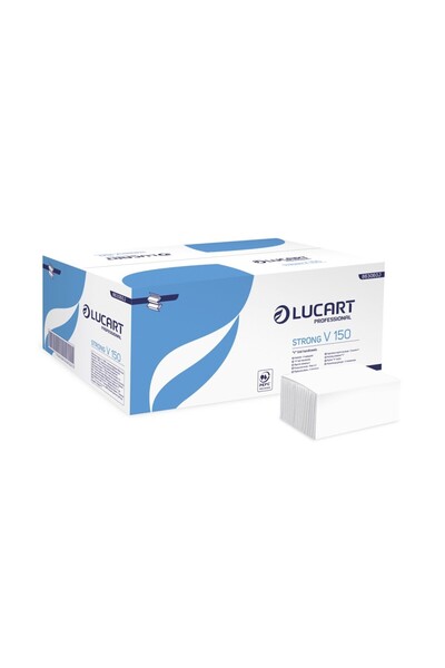 Lucart Prosoape pliate V 150 Strong, 2 straturi, 25 x 23 cm, 150 buc/pachet, ...