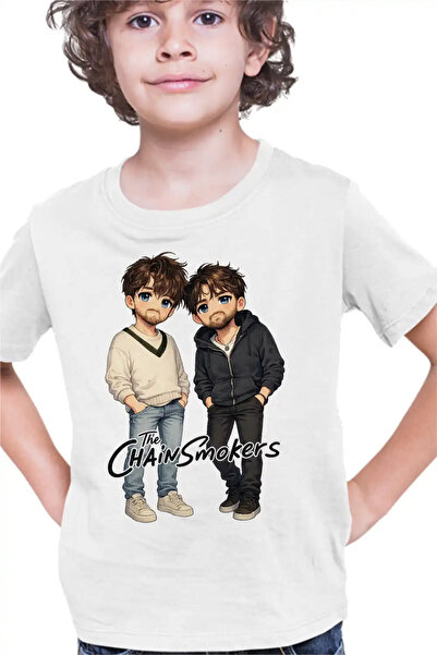 OEM Tricou Copii Baieti The Chainsmokers Anime Cartoon