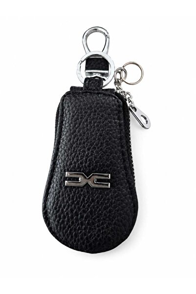 OEM Dacia PREMIUM KEY CASE MADE OF BLACK ECOLOGICAL Leather WITH ZIPPER AND M...