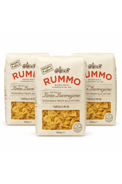 Rummo Set 3 x Paste Farfalle Nr. 85, 500 g, Metodă de prelucrare Lenta Lavora...