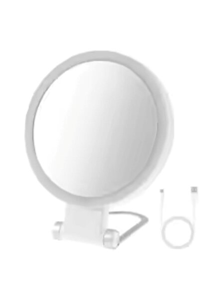 TeknoFaji 30X-1X Led Işıklı Büyüteçli Ayna, 360° Dönebilen Işıklı Makyaj Ayna...