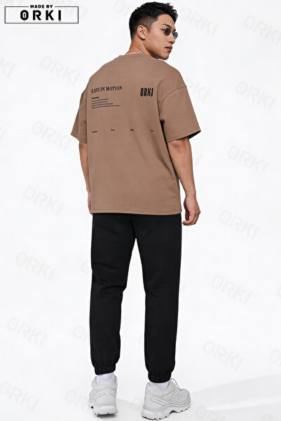 EFFRENATU Life in Motion Printed Unisex Oversize T-Shirt & Jogger Tracksuit Set