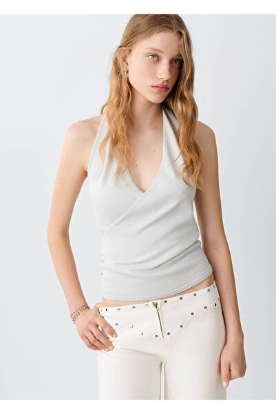 Mango Teen Düşük belli zımbalı jean pantolon