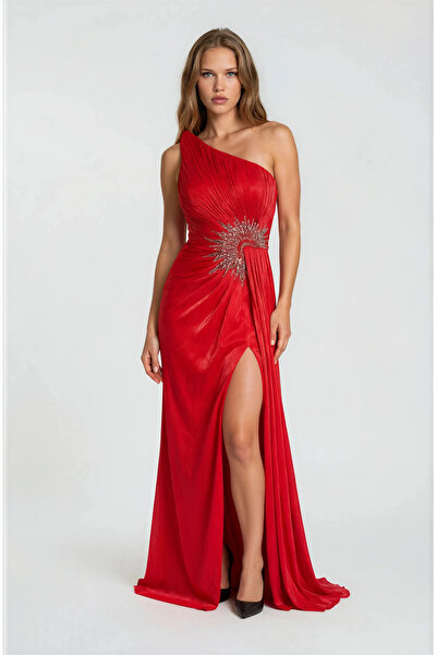 Vanni Couture Rochie Rosu Lunga
