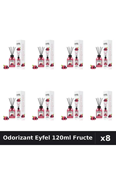 Eyfel Set 8 Odorizante Camera cu Betisoare - Fructe De Padure, Parfum Intens ...