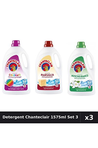 Chanteclair Set 3 Detergent Lichid Rufe 1575ml 35 Spalari - Color, Marsilia, ...