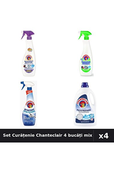 Chanteclair Set 4 Degresant și Detergent - 600ml, 625ml, 1575ml - Lavanda, Lă...