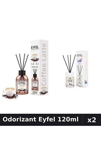 Eyfel Set 2 Odorizant Camera cu Betisoare - Cafea, Orhidee 120ml