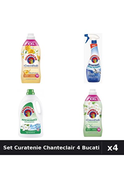 Chanteclair Set 4 Curatenie - Detergent 1575ml, Balsam 1800ml, Detartrant 625ml
