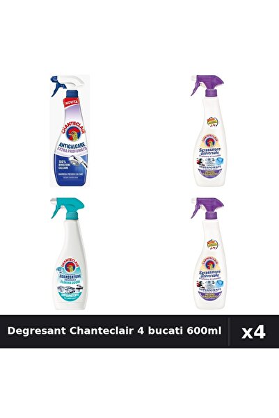 Chanteclair Set 4 Degresant Universal 600ml - Lavanda, Mosc Alb, Anti-Miros +...