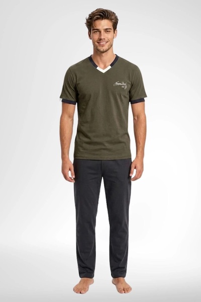 by İGP 100% Cotton Men's Pajama Set